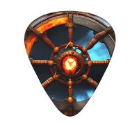 Yin Yang Shield Multi-Thickness Guitar Pick Set 12 Pieces Clear Tone Comfortable Feel Strong Wear Resistance And Toughness Comes With Transparent Box