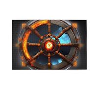 Yin Yang Shield Puzzle 1000 Piece Adult Jigsaw Puzzle, Puzzle, Games, Home Decor (29.5" X 19.7")