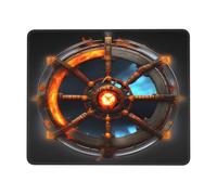 Yin Yang Shield Square Waterproof Non-Slip Rubber Base Mouse Mat for Office Laptop,Laptop Wireless Mouse Home Office Travel 10 X 12 Inch