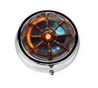 Yin Yang Shield3 Compartment Pillbox, A Portable Medicine Box That Holds Vitamins, &Medications, Fish Oil and Supplements.