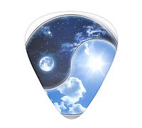 Yin Yang Sky Guitar Plectrums Classical Triangle Bass Acoustic And Electric Guitar Plectrums For Guitarists 12 Pieces