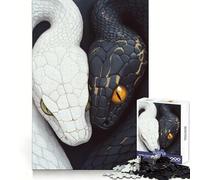 Yin Yang Snakes 1000 Teenager Pieces Jigsaw Puzzle Boost Memory Happy Idle Time Quality Cut Chic Xmas Gift (38x52cm)