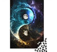 Yin Yang Space 1000 Piece Jigsaw Puzzle Jigsaw Puzzle for Adults Night Galaxy Relaxing Family Game Gift 70x50cm/1000pcs