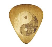 Yin Yang Symbol 3 Different Thickness Abstract Art Colorful Celluloid Guitar Pick Plectrums For Bass, Music Lovers Guitar PlayersElectric, Acoustic Guitars Includes 0.46mm, 0.71mm, 0.96mm