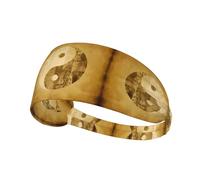 Yin Yang Symbol Patterned sports headband, yoga elastic headband, suitable for running, fitness, cycling and other sports.