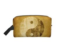 Yin Yang Symbol Print Travel Toiletry Bag, Spacious Capacity Cosmetic Bag for Women Toiletry Bag for Men