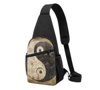 Yin_Yang_Symbol Printed Chest Bag Sling Bag for Men Women, Outdoor Crossbody Fanny Packs Hiking Chest Packs Sport Daypacks