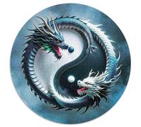 Yin Yang Tai Chi 1000 Piece Jigsaw Puzzle for Women, Men Traditional Chinese Philosophy Symbol Brainteasing Jigsaws Educational Games Creativity & Gift Giving 1000pcs (67.5x67.5cm)