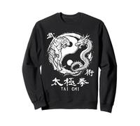 Yin Yang Tiger Dragon Tai Chi Meditation Instructor Sweatshirt