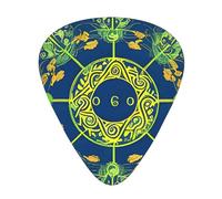 Yin Yang Totem Guitar picks in thin, medium, and thick sizes, 12-piece set, suitable for electric guitar and various instruments