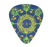 Yin Yang Totem Guitar Plectrums Classical Triangle Bass Acoustic And Electric Guitar Plectrums For Guitarists 12 Pieces