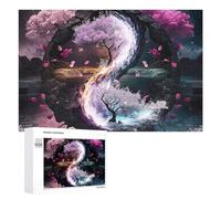 Yin-Yang Tree Harmony in Nature Jigsaw Puzzle for Adults And Families, 1000 PCS, A Creative Way to Unwind after A Busy Day, for Indoor Play