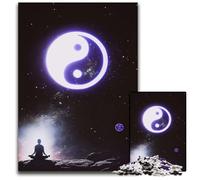 Yin Yang Yoga Zen Energy Adult Jigsaw Puzzles 1000 Pieces Wooden Jigsaw Brain Challenge Game for Teenagers & Family Interaction 1000 PCS(75x50cm)