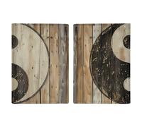Yin-Yang Zen Wall Art Passport Holder PU Leather Passport Protective Cover Travel Wallet Accessories