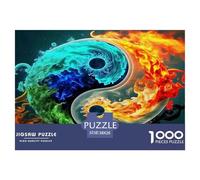 Yin-yang1000Pieces JigsawPuzzlessun Graph KidsforAdult Challenging LargePiecePuzzles Age12+byth Challenging The Impossible Difficult Game Fun, Challenging 38x26cm/1000pcs