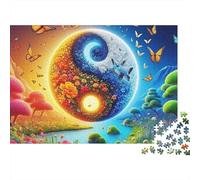 Yin-yangJigsaw Puzzle Puzzles for Adults Two Poles Collectors Mind Relaxation Office Break Gift Idea 1000 Pieces 70x50cm/1000pcs
