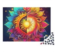 Yin-yangJigsaw Puzzle Two Poles Eco Paper Decompression Decor Gift Women Men Family 1000 Pieces 38x26cm/1000pcs