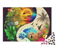 Yin-yangJigsaw Puzzle Two Poles Party Game Non Toxic Recycled Idea 1000 Pieces 52x38cm/1000pcs