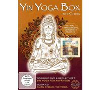 YIN YOGA BOX - MIT CHRIS SET INKL.ANHÄNGER-DVD,ÜBUNGSHEFT,ÜBUNGS CD DVD+CD NEW