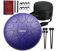 Yinama Steel Tongue Drum Percussion Instrument 11 Notes 10 inches