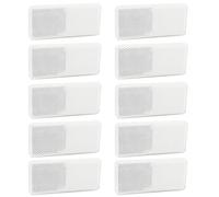 Yinaolan 10 Pack Self Adhesive Reflectors White Rectangular Stick-on Reflectors Safety Reflective for Caravan/Trailer/Boat/Motorcycle Fence Gate Posts
