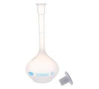 Yinchus 500Ml Long Neck Clear White Plastic Volumetric Measuring Flask