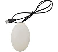 Yinchus Protable Bird Bath De-Icer Heater Outdoors Pond De-Icer for Patio Yard and Lawn Birds Poultry Safety Protect (White)