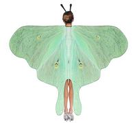 Yinder 2 Pcs Halloween Butterfly Wings Butterfly Shawl Moth Wings Moth Cape Butterfly Costume Accessory with Headband for Women Girl, As Shown in The Pictures, 197 x 125 cm/ 78 x 50 inches