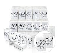 Yinder 50 Bulks Wedding Facial Tissues Items for Wedding Welcome Bags Pocket Facial Tissues Mini Tissues Wedding Favors for Guests 3 Ply Travel Tissue Packs for Wedding Celebration Party (Cute)