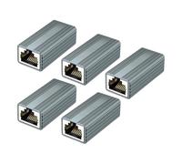 Yindhgdr 10Gbps RJ45 Connector Female to Female Gigabit Network Extender for Cat8 Cat7 Cat6 Cat5 Ethernet Cable Adapter 5Pcs