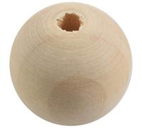 Yindhgdr 30x Natural Ball Wood Spacer Beads 25mm(1inch) -Jewellery Making Findings,DIY Crafts Wood Color