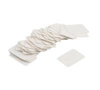 Yindhgdr 50PCS Small Blank Kraft Paper Ear Studs Earring Display Cards Price Label Tag Jewelry Cards Holder, 3.5 x 2.5cm (White)