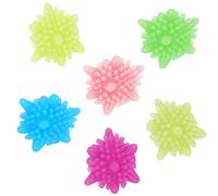 Yindhgdr 6 Pieces Magic Laundry Ball Reusable Household Cleaning Machine Washing Clothes Softener Starfish Shape Solid Cleaning Ball Color Random