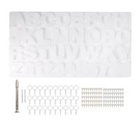 Yindhgdr Epoxy Casting Mold Set Include 1x Hand Drill 2x Drill Bits 30x Keyrings 100x Screw Pins for Making DIY Resin Supplies