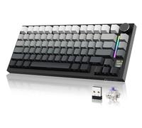 YINDIAO ATTACK SHARK X820 Ultra Gasket Mechanical Keyboard with TFT Screen & Knob, 75% ANSI Layout, 2.4Ghz/BT/Wired, 5 Sound Absorbing Foams,Hot-Swap Linear Switch,for PC,MAC (Moonlight, Gift Switch)