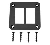 YINETTECH 1 Set Rocker Switch 2 Way Panel Housing Holder with Screw Aluminum Alloy Black Housing Holder for ARB/Carling Boat Marine Yacht Contral Switch