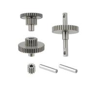 YINETTECH 1 Set Transmission Gear Set Stainless Steel Transmission Gear Set Compatible with Tra-xxas TRX4M TRX4MT 1/18 RC Crawler Upgrades(16.6:1)