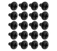 YINETTECH 100Pcs Stand Bracket Mounting Screws M3 Cross Screw Fastener Compatible with Bush Compatible with JVC LEH24V100 L39SHE20 3x6x6.5mm, Black