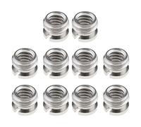 YINETTECH 10PCS 1/4 Inch to 3/8 Inch Thread Adapters Reducer Bushing Tripod Screw Camera Spigot Convert Screws for Camera Tripod Ball Head Gimbal Flash Support