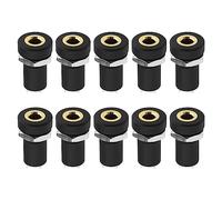 YINETTECH 10Pcs 3.5mm Female Mono Panel Mount Jack with Nuts 3.5mm Mono Jacks Panel Mount Solder Connectors Accessories for CD Players Digital Laptops DVD