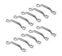 YINETTECH 10PCS Boat Top Pad Eyes Stainless Steel Kayak Deck Loops Tie Down Anchor Point for Boat Kayak Canoe Dinghy Holding Down and Fixing Objects