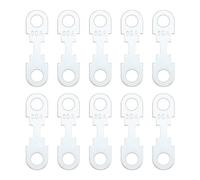 YINETTECH 10pcs Flat Fuse Strip Silver Tone Zinc Alloy Accessories Replacement Part Blade Fuse Strip 60A DC 32V Compatible with Opel Compatible with VW