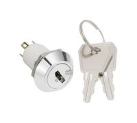 YINETTECH 16mm Key Switch Two Position Electronic Lock with 2 Keys S1605 for Elevator or Base Station