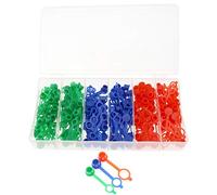 YINETTECH 180pcs 3 Colors Red Green Blue Grease Nipple Cap Cover Assortment Set with Transparent Plastic Box