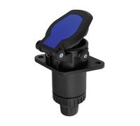 YINETTECH 1PC 15-Pin Truck Plug with Screw Contacts Working Voltage 24V 132.4x87.6mm for Eflectrical Connection Between Truck and Trailer for Vans Lorry Trailers
