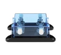 YINETTECH 1PC Blue Transparent 2-Way Car Fuse Holder Compatible with MEGA Fuse Compatible with ANM Bolt-on Fuses for Automotive Air Conditioning