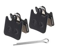 YINETTECH 2 Pairs Resin Semi Metallic Bicycle Disc Brake Pads 4mm Thickness With Springs & Securing Clips Compatible With Hope TECH X2