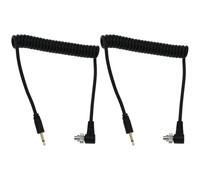 YINETTECH 2 PCs 2.5mm to CL-PC Sync Socket Flash Cable 30-100cm for Camera Flasher