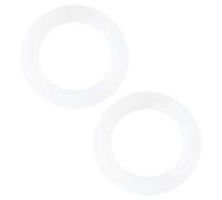 YINETTECH 2 PCs Silicone Flushing Valve Base Sealing Gasket Toilet Water Tank Seal 80x54x3mm Compatible with Toto THU440-A THU451 10A-A White