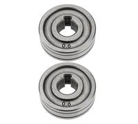 YINETTECH 2 Pieces 30mm Wire Machine Feed Drive Rollers Compatible with MIG Compatible with MAG Welders (0.6mm/0.8mm Knurled Groove)